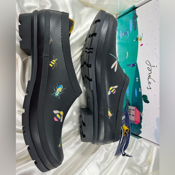 NEW Jules Rain Boot Shoe Black Bugs Size 11 - Picture 4 of 8